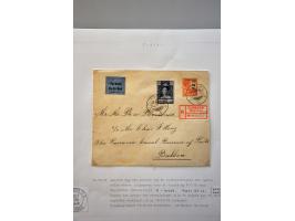 luchtpost collectie poststukken in, van en naar de Caraïben 1925-1946, totaal ca. 270 ex. met veel betere ex. w.b. Curaçao, S