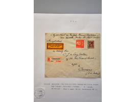 luchtpost collectie poststukken in, van en naar de Caraïben 1925-1946, totaal ca. 270 ex. met veel betere ex. w.b. Curaçao, S