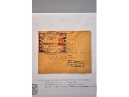 luchtpost collectie poststukken in, van en naar de Caraïben 1925-1946, totaal ca. 270 ex. met veel betere ex. w.b. Curaçao, S