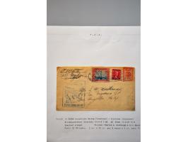 luchtpost collectie poststukken in, van en naar de Caraïben 1925-1946, totaal ca. 270 ex. met veel betere ex. w.b. Curaçao, S
