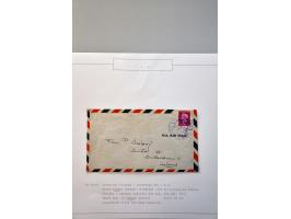 luchtpost collectie poststukken in, van en naar de Caraïben 1925-1946, totaal ca. 270 ex. met veel betere ex. w.b. Curaçao, S