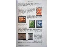 boek postzegels schrijven geschiedenis van G.J. Peelen 1948, met bijna alle afgebeelde zegels aanwezig w.b. beter materiaal i