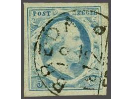 Breda C (Ey 250) op 5 cent melkblauw plaat IV, pracht ex.