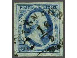 Culemborg A (Ey 350) op 5 cent blauw plaat III, pracht ex.