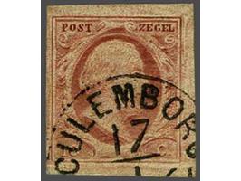 Culemborg C (Ey 700) op 10 cent dofrood plaat V, pracht ex.