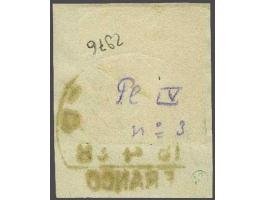 Franeker C (Ey 250) op 10 cent rood plaat IV pos. 3 op fragment, pracht ex.