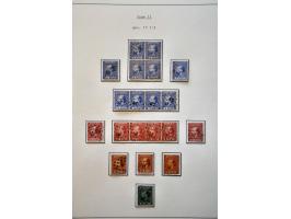 Gespecialiseerde collectie w.b. tandingen, typen, grotere eenheden, moederblokreconstructies, plaatfouten, enkele poststukken
