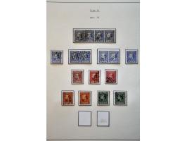 Gespecialiseerde collectie w.b. tandingen, typen, grotere eenheden, moederblokreconstructies, plaatfouten, enkele poststukken