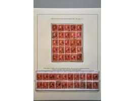 Gespecialiseerde collectie w.b. tandingen, typen, grotere eenheden, moederblokreconstructies, plaatfouten, enkele poststukken