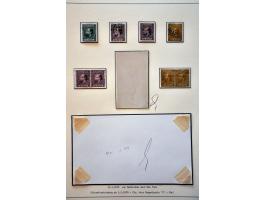 Gespecialiseerde collectie w.b. tandingen, typen, grotere eenheden, moederblokreconstructies, plaatfouten, enkele poststukken