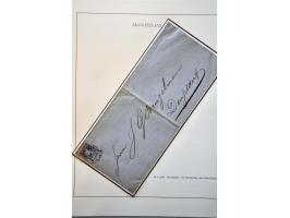 Stempels, collectie met o.a. administratieve stempels, puntstempels, halfrond-franco, franco-takje w.b. betere ex. en 13 post