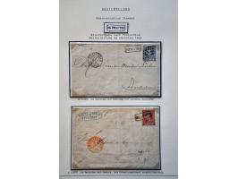 Stempels, collectie met o.a. administratieve stempels, puntstempels, halfrond-franco, franco-takje w.b. betere ex. en 13 post
