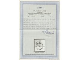 Zevenbergen B (Ey 175) op 10 cent rood plaat IV pos. 52 op fragment, pracht ex. met certificaat Dr. Louis 1989