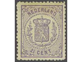 2½ cent violet tanding 13¼ kleine gaten, mooi gecentreerd pracht ex. met volle originele iets getinte gom, cat.w. 650