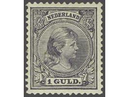 1 gulden grijsviolet, pracht ex. met certificaat Vleeming 2016, cat.w. 1000