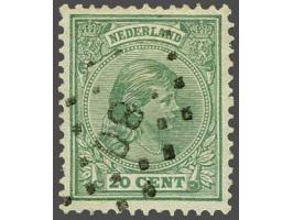80 - Noordwijk - op Hangend Haar 20 cent, pracht ex. (hoektandvouwtje), cat.w. 200