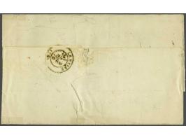 10 cent karmijn type II tanding 13½ op in Elberfeld (Pruissen) op 29-10-1870 geschreven briefomslag (notitie binnenzijde) maa