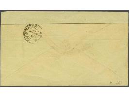 143 - Montfoort - op Hangend Haar 5 cent op wikkel Weekblad voor Montfoort 3-3-1892 naar Oudewater, pracht ex. (bandje klein 