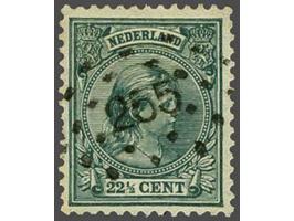 255 - Ede - op Hangend Haar 22½ cent, vrijwel pracht ex., cat.w. 150+17