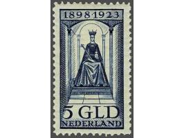 5 gulden blauw in kort/breed formaat (18,1x34 mm), mooi gecentreerd pracht ex. met 1e plakker, HPN A12-11 ca.10 ex. bekend