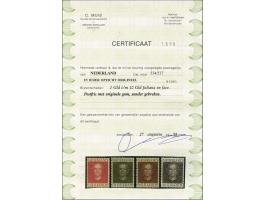 1 t/m 10 gulden met certificaat Muis 1998, nr. 537 miniem vlekje in gom, cat.w. 1150