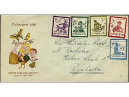 Kind 10 cent met plaatfout vlek tegen 1e been van Nederland op fdc E4, pracht ex., cat.w. 750