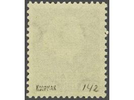 Opruimingsuitgifte 12 op 10 cent roodbruin met variëteit dubbele opdruk en gesigneerd Koopman, cat.w. 450