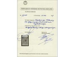 Driegaats 7½ cent violet, pracht ex. met certificaten Muis 1997, NVPH 1997 en Vleeming 2016, cat.w. 5000