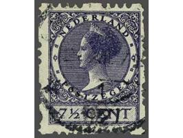 Driegaats 7½ cent violet, fraai ex. (bruggen linksonder en rechtsboven beschadigd) met certificaat Vleeming 2018, cat.w. 5500