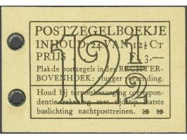Boekje 3 gulden met 4x 6 zegels 12½ cent donkerblauw Van Konijnenburg (336), zeer fris pracht ex., cat.w. 400+