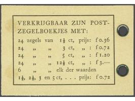 Boekje 3 gulden met 4x 6 zegels 12½ cent donkerblauw Van Konijnenburg (336), zeer fris pracht ex., cat.w. 400+