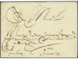 Complete frisse brief van Halsteren 5 november 1627 naar Antwerpen, geschreven cito cito cito francq, totaal port inclusief e