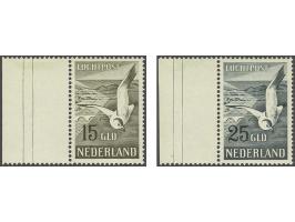 Meeuwen 15 en 25 gulden, beide links velrand, pracht ex., cert. Muis (2007), cat.w.600