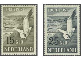 Meeuwen 15 en 25 gulden, nr. LP12 miniem plakkerspoortje, cat.w. 600