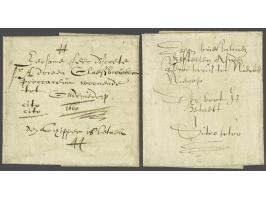 2 frisse brieven resp. 1637 met geschreven Citoo Citoo Den boot is betaelt en 1660 met cito cito den schipper is betaelt