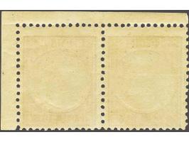 2½ gulden dofviolet en groen in paar met hoekvelrand met certificaten Muis 2000 en NKD 2013, cat.w. 1350+