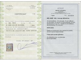 Hangend Haar 10 cent t/m 2½ gulden met certificaat Vleeming 2014, nr. 23 tanding iets minder mooi en nr. 28 origineel papierv