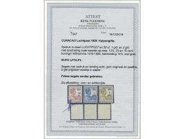 Hulpuitgifte 50 cent t/m 2 gulden met certificaat Vleeming 2016 (nr. LP3 origineel papiervezeltje), cat.w. 250