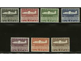 Vliegtuig 1½ t/m 25 gulden met certificaat Vleeming 2016, cat.w. 525