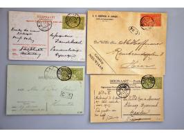 emissie TBC 1906 collectie poststukken (25 ex.) met veel betere ex. w.b. stempels, betere frankeringen etc. in album