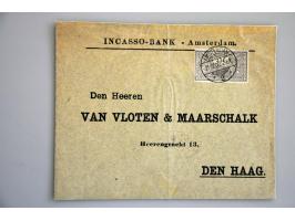emissie TBC 1906 collectie poststukken (25 ex.) met veel betere ex. w.b. stempels, betere frankeringen etc. in album