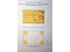 collectie voorfilatelie vanaf 1731, 48 beschreven met naamstempels en grensstempels w.b. (De) Hollande en D'Hollande in types
