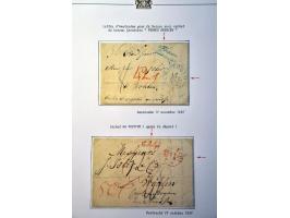 collectie voorfilatelie vanaf 1731, 48 beschreven met naamstempels en grensstempels w.b. (De) Hollande en D'Hollande in types