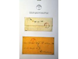collectie voorfilatelie vanaf 1731, 48 beschreven met naamstempels en grensstempels w.b. (De) Hollande en D'Hollande in types
