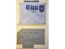 Postgeschiedenis Den Helder vanaf ca.1877, ruim 500 poststukken met kleinrond, grootrond, lange balk en korte balkstempels (i