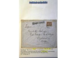Postgeschiedenis Den Helder vanaf ca.1877, ruim 500 poststukken met kleinrond, grootrond, lange balk en korte balkstempels (i
