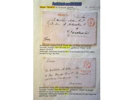 Postgeschiedenis Den Helder 98 poststukken 1840-1892 w.b. rond- en halfrondstempels, twee-letterstempels, francostempels, hal