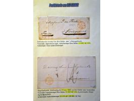 Postgeschiedenis Den Helder 98 poststukken 1840-1892 w.b. rond- en halfrondstempels, twee-letterstempels, francostempels, hal
