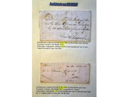 Postgeschiedenis Den Helder 98 poststukken 1840-1892 w.b. rond- en halfrondstempels, twee-letterstempels, francostempels, hal