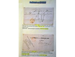 Postgeschiedenis Den Helder 98 poststukken 1840-1892 w.b. rond- en halfrondstempels, twee-letterstempels, francostempels, hal